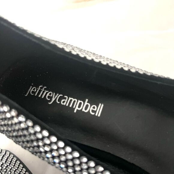 Jeffrey Campbell Rhinestone Covered Mary Jane Block Heels Size 7 NWOB - Picture 7 of 11